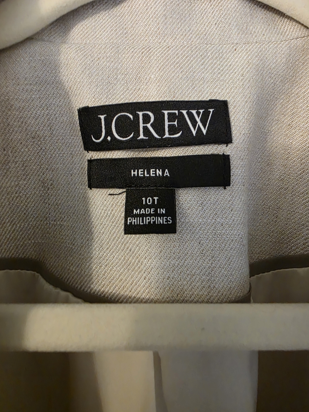 J. Crew Women's Cream Linen Blend Blazer - Picture 5 of 7